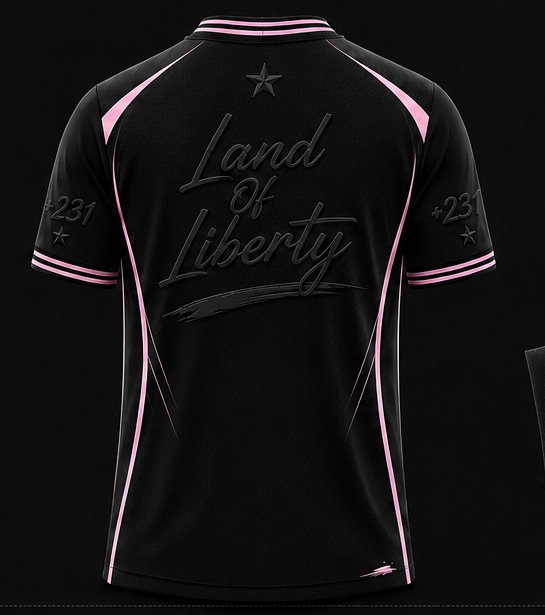LAND OF LIBERTY performance jersey back view
