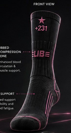 Sock front view